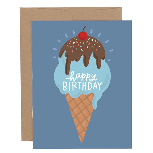 Ice Cream Birthday Card