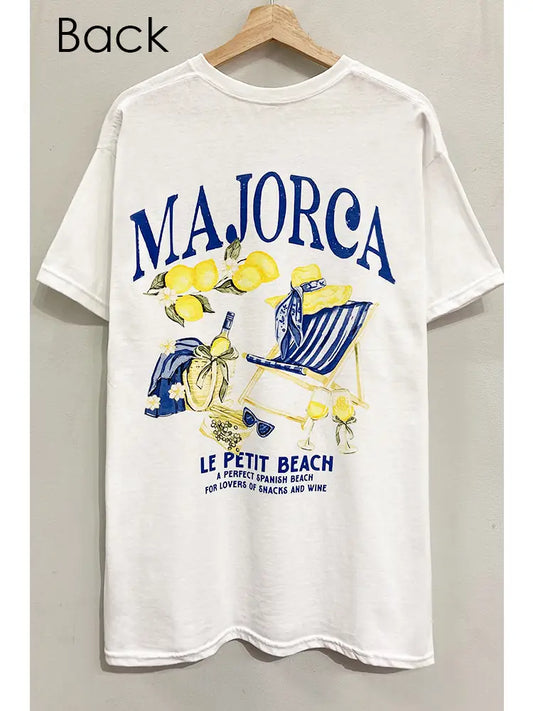 Majorca Lemon Beach Day Tee | Womens