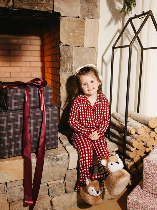 Peppermint Plaid Family Pajamas | Toddler & Kids Flare