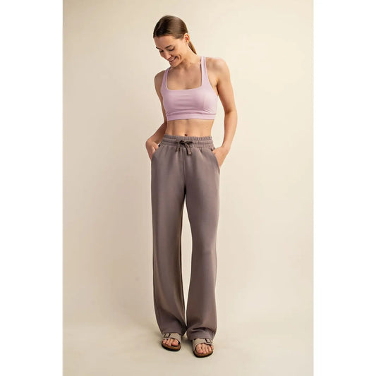Modal Scuba Straight Pant | Mocha