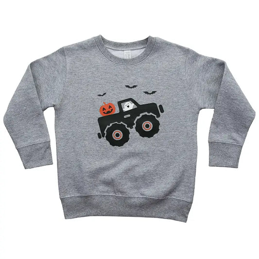 Monster Truck Halloween Sweatshirt