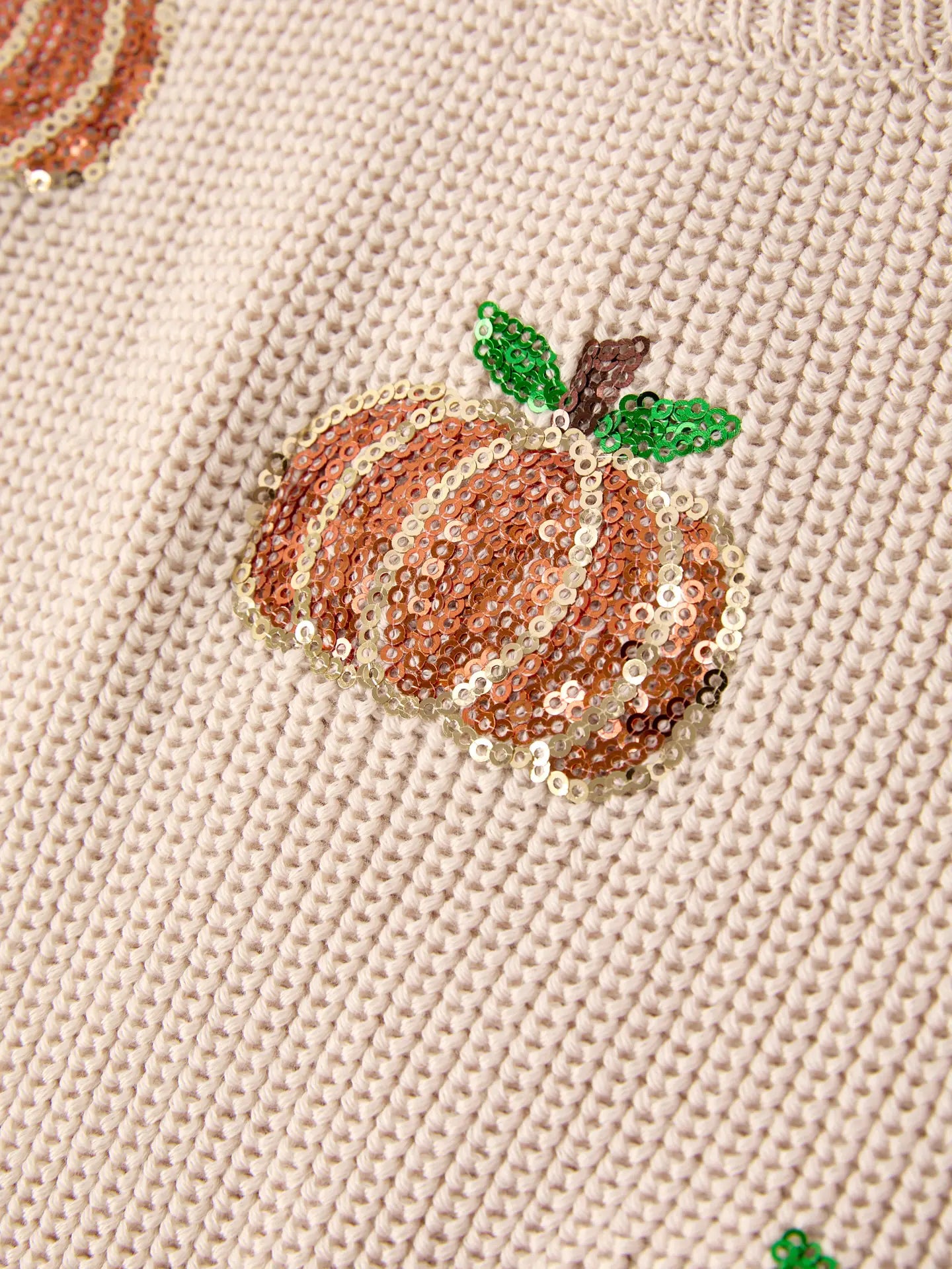 Pumpkin Sequin Sweater | Toddler & Kids
