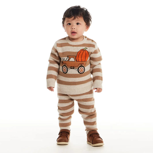Pumpkin Truck Sweater & Pant Set | Baby
