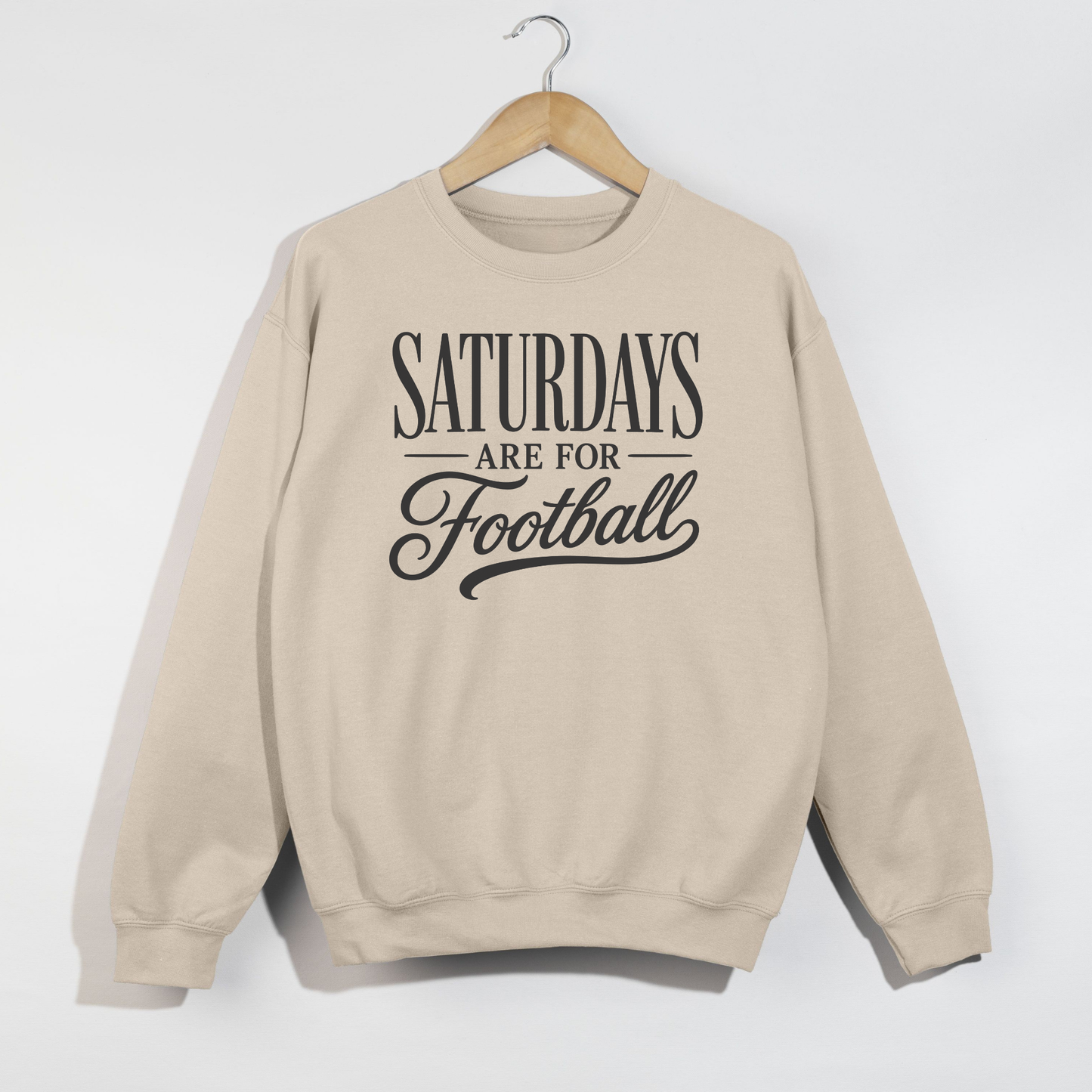 Saturdays Are For Football Graphic Sweatshirt | Cozy Football Season Crewneck for Women