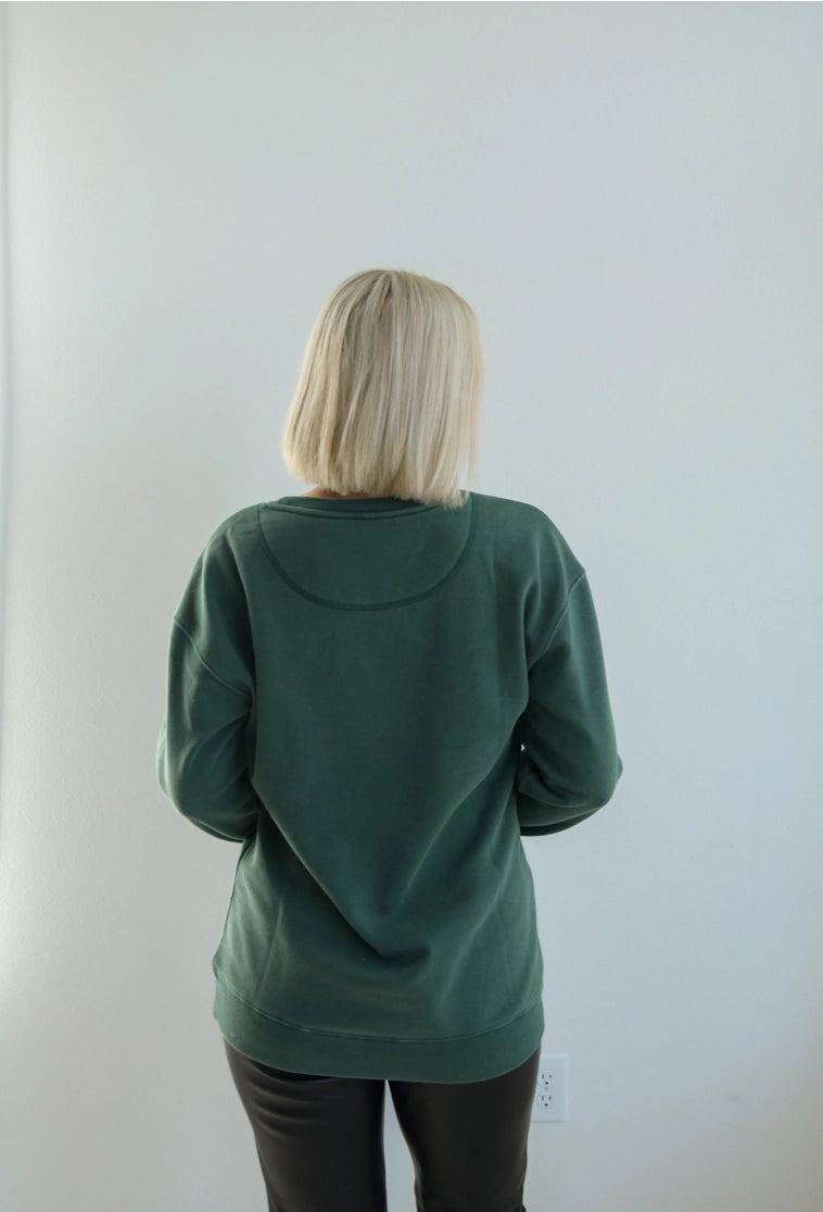 Michigan State Embossed Comfort Crew