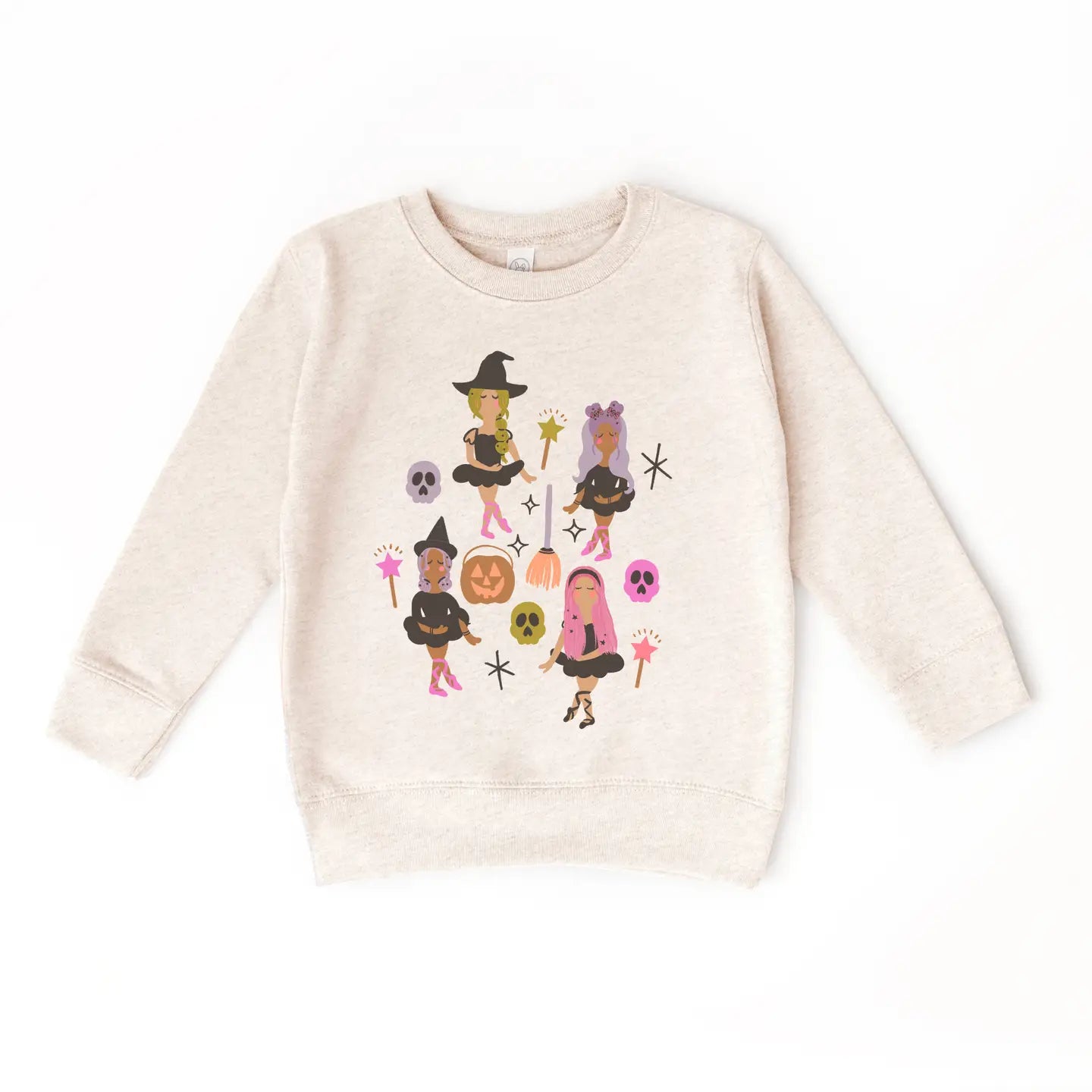 Ballerina Witches Halloween Sweatshirt | Toddler & Kids